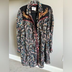 HOLDING HORSES Black Floral Long Sleeve Dress